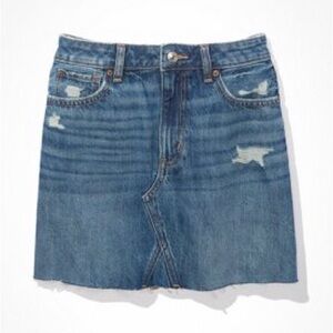 AE Denim A-line Mini Skirt